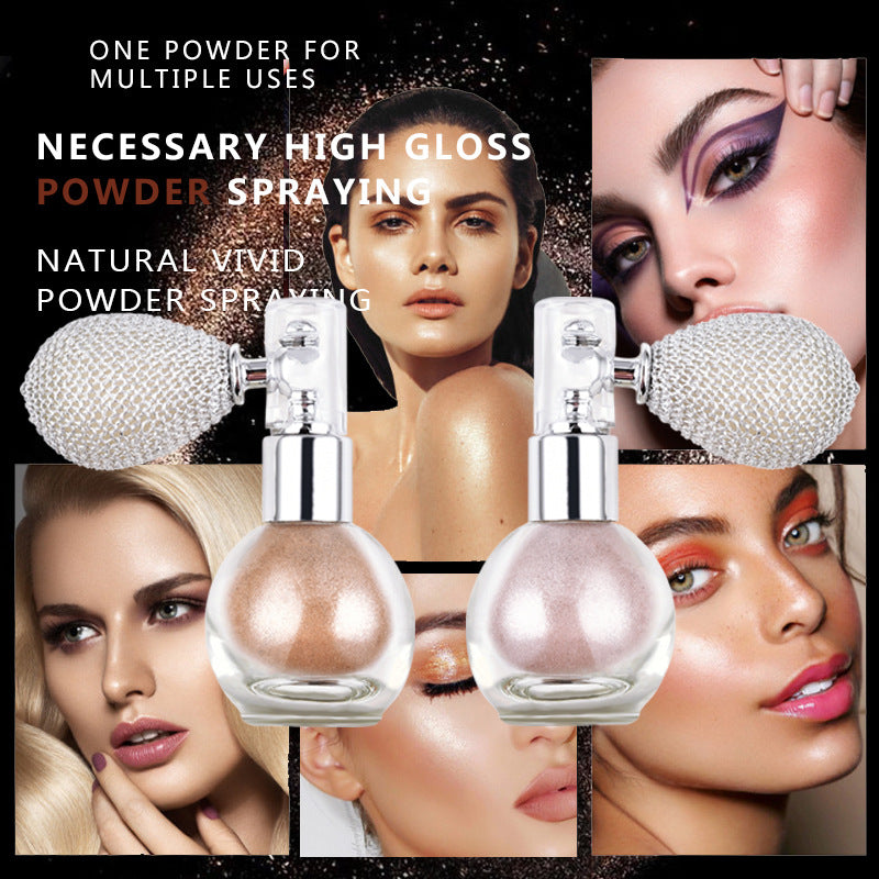 Spray Brightening Glitter Powder Face & Body Powder Highlighter